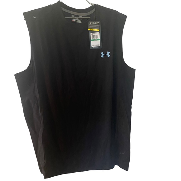 Under Armour Other - under Armour men’s athletic shirt sleeveless NWT Heat Gear black